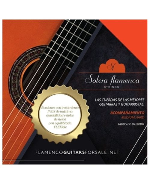 "Set de cuerdas guitarra Solera Flamenca Acompañamiento pulsación media-alta"