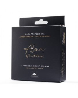 Pack profesional de cuerdas guitarra Solera Flamenca ""Alma"" by Vicente Amigo Medium Confort 4/4