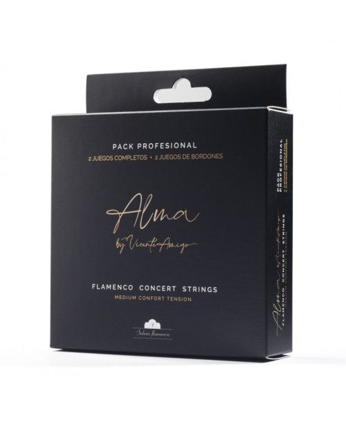 Pack profesional de cuerdas guitarra Solera Flamenca ""Alma"" by Vicente Amigo Medium Confort 4/4