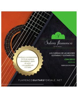 "Set de cuerdas guitarra Solera Flamenca Concierto pulsación media"