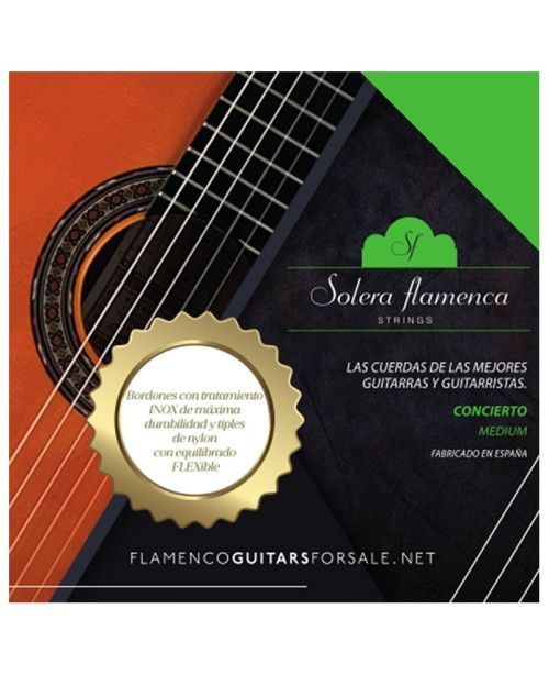 "Set de cuerdas guitarra Solera Flamenca Concierto pulsación media"