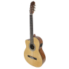 GUITARRA CLÁSICA ADMIRA ALBA 4/4 ELECTRIFICADA CON CUTAWAY ZURDA SERIE INICIACIÓN BRILLO