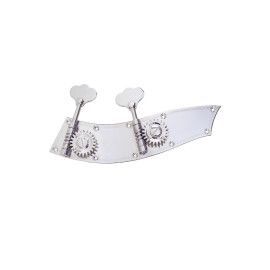 Clavijero para contrabajo 1/8 o cello Rubner con 2 piezas individuales 210-104 plateado 1/8