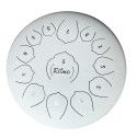 TONGUE DRUM DE 12 UPGRADED PREMIUM LOTUS SERIE 13 NOTAS BLANCO