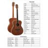 GUITARRA ACÚSTICA TANGLEWOOD TRU3AK FOLK