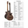 GUITARRA ACÚSTICA TANGLEWOOD TRU4CEAE SUPER FOLK CON CUTAWAY