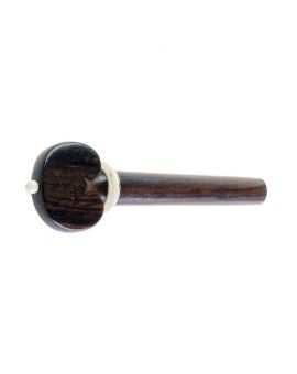 "Clavija para viola de palisandro modelo corazón (pin/collar blanco)"