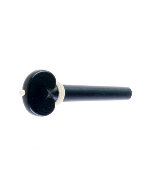"Clavija violín de ébano modelo corazón (pin/collar blanco) 4/4"
