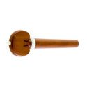 Clavija para violín de boj modelo corazón con pin y collar blanco 4/4 4/4