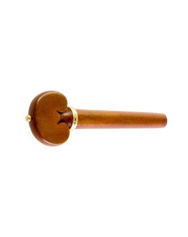 "Clavija violín de boj modelo corazón pin y collar dorado 4/4"