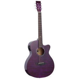 GUITARRA ACÚSTICA TANGLEWOOD AZURE SUPER FOLK PÚRPURA
