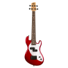 UKELELE KALA U-BASS DE CUERPO MACIZO ROJO DE 4 CUERDAS