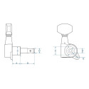 CLAVIJERO BOSTON 3+3 DIE CAST DELUXE CROMO
