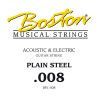 CUERDA BOSTON ELÉCTRICA Y ACÚSTICA 008 ACERO