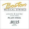 CUERDA BOSTON ELÉCTRICA Y ACÚSTICA 0115 ACERO