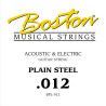 CUERDA BOSTON ELÉCTRICA Y ACÚSTICA 012 ACERO