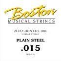 CUERDA BOSTON ELÉCTRICA Y ACÚSTICA 015 ACERO