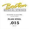 CUERDA BOSTON ELÉCTRICA Y ACÚSTICA 015 ACERO