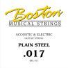 CUERDA BOSTON ELÉCTRICA Y ACÚSTICA 017 ACERO