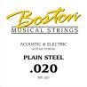 CUERDA BOSTON ELÉCTRICA Y ACÚSTICA 020 ACERO