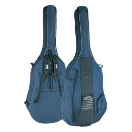 FUNDA BOSTON PARA CONTRABAJO DE 3/4 AZUL-GRIS 23mm