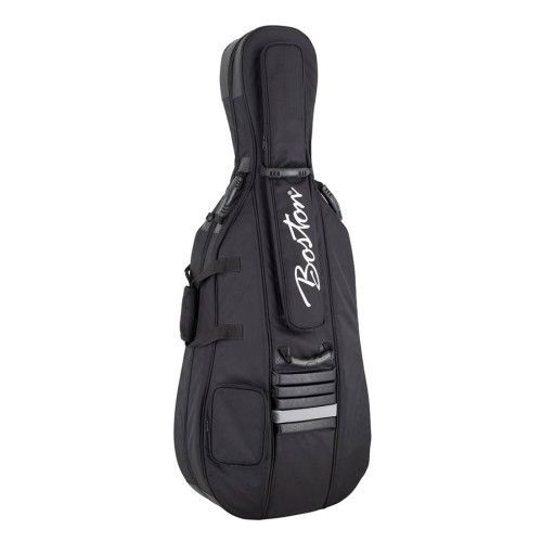 FUNDA BOSTON CELLO 4/4 NEGRA 25mm LUJO