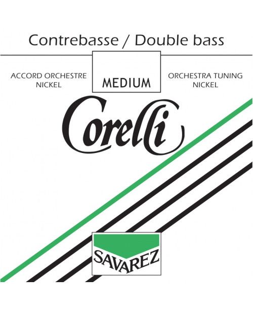Cuerda contrabajo Corelli orquesta níquel 4ª Mi Medium 1/2