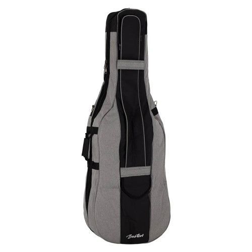FUNDA BOSTON CELLO 4/4 GRIS ACOLCHADA 4/4