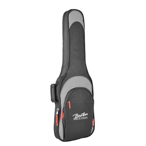 FUNDA BOSTON PARA GUITARRA ELÉCTRICA NEGRA/GRIS 15mm