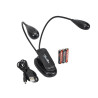 LUZ LED DOBLE BOSTON PARA ATRIL CON CABLE USB