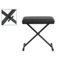 BANQUETA TECLADO BOSTON NEGRA 53x29cm
