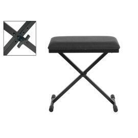 BANQUETA TECLADO BOSTON NEGRA 53x29cm