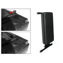 BANQUETA TECLADO BOSTON CUERO NEGRO 53x24 cm