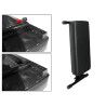 BANQUETA TECLADO BOSTON CUERO NEGRO 53x24 cm