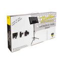 ATRIL BOSTON METAL PERFORADO NEGRO BANDEJA 48x35 cm