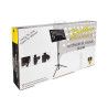 ATRIL BOSTON METAL PERFORADO NEGRO BANDEJA 48x35 cm