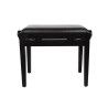 BANCO PIANO BOSTON AJUSTABLE NEGRO BRILLANTE VINILO