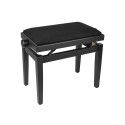 BANCO PIANO BOSTON AJUSTABLE NEGRO TERCIOPELO