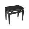 BANCO PIANO BOSTON AJUSTABLE NEGRO TERCIOPELO