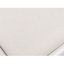 BANCO PIANO BOSTON AJUSTABLE BLANCO BRILLANTE TERCIOPELO BLANCO