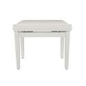 BANCO PIANO BOSTON AJUSTABLE BLANCO BRILLANTE TERCIOPELO BLANCO