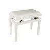 BANCO PIANO BOSTON AJUSTABLE SATINADO BLANCO