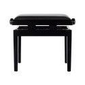 BANCO PIANO BOSTON DELUXE AJUSTABLE NEGRO BRILLO