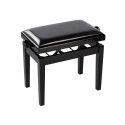 BANCO PIANO BOSTON DELUXE AJUSTABLE VINILO NEGRO