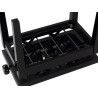 BANCO PIANO BOSTON DELUXE AJUSTABLE TERCIOPELO NEGRO