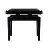 BANCO PIANO BOSTON DELUXE AJUSTABLE VINILO NEGRO SATINADO