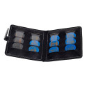 FUNDA BOSTON PARA PÚAS PVC NEGRO Y AZUL