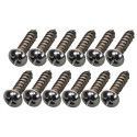 TORNILLOS AFINADOR FENDER 3 x 3/8 NÍQUEL 12ud