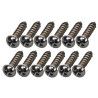 TORNILLOS AFINADOR FENDER 3 x 3/8 NÍQUEL 12ud
