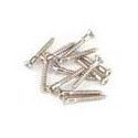 Tornillos sujetacorreas Fender 6 x 1 cromo 12ud